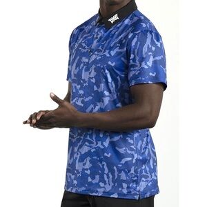 🔥 PXG Paratrooper Blue Fairway Camo Golf Polo Shirt S